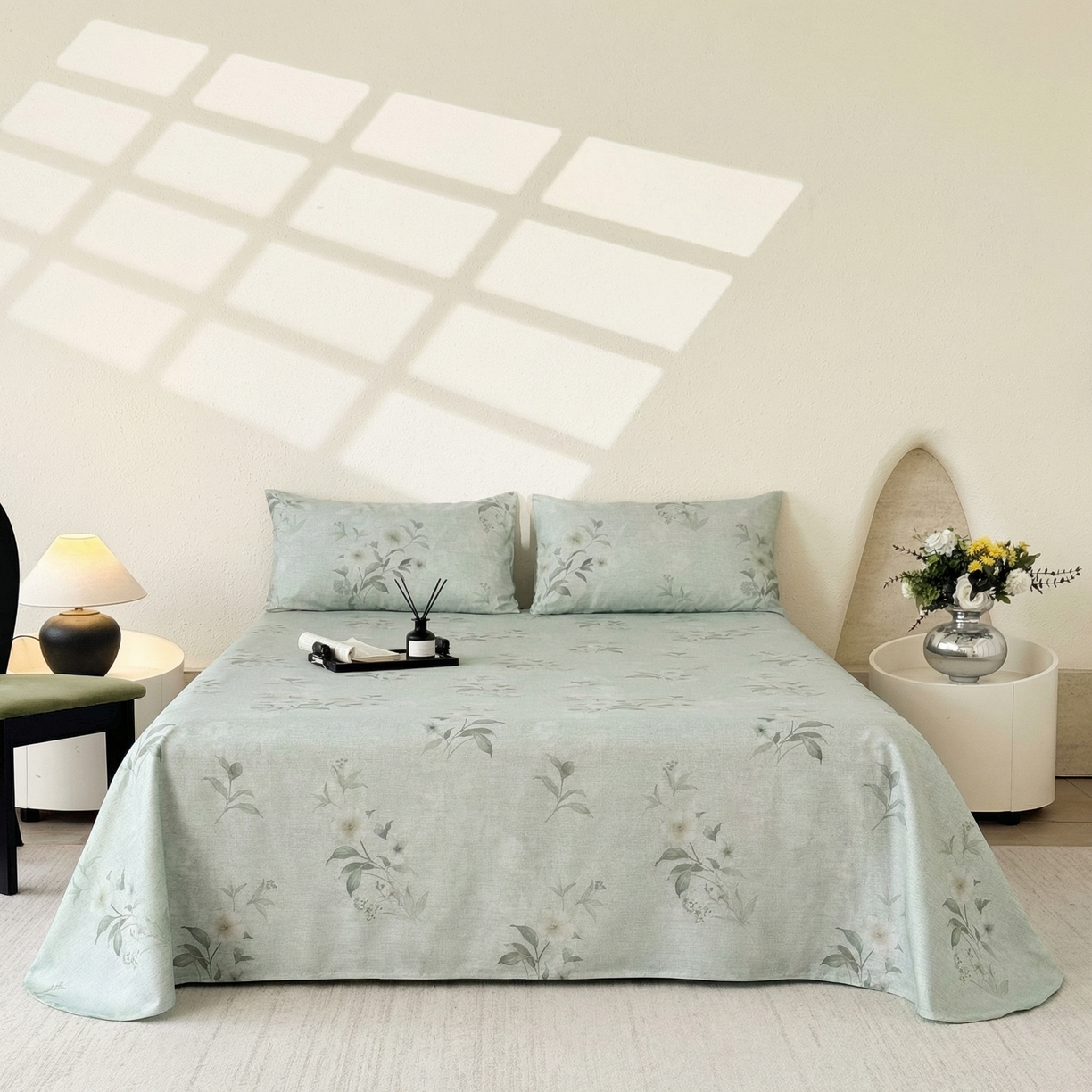 91家纺网 家纺一手货源 找家纺 （总）遇安家纺 2026年新款原棉老粗布凉席三件套