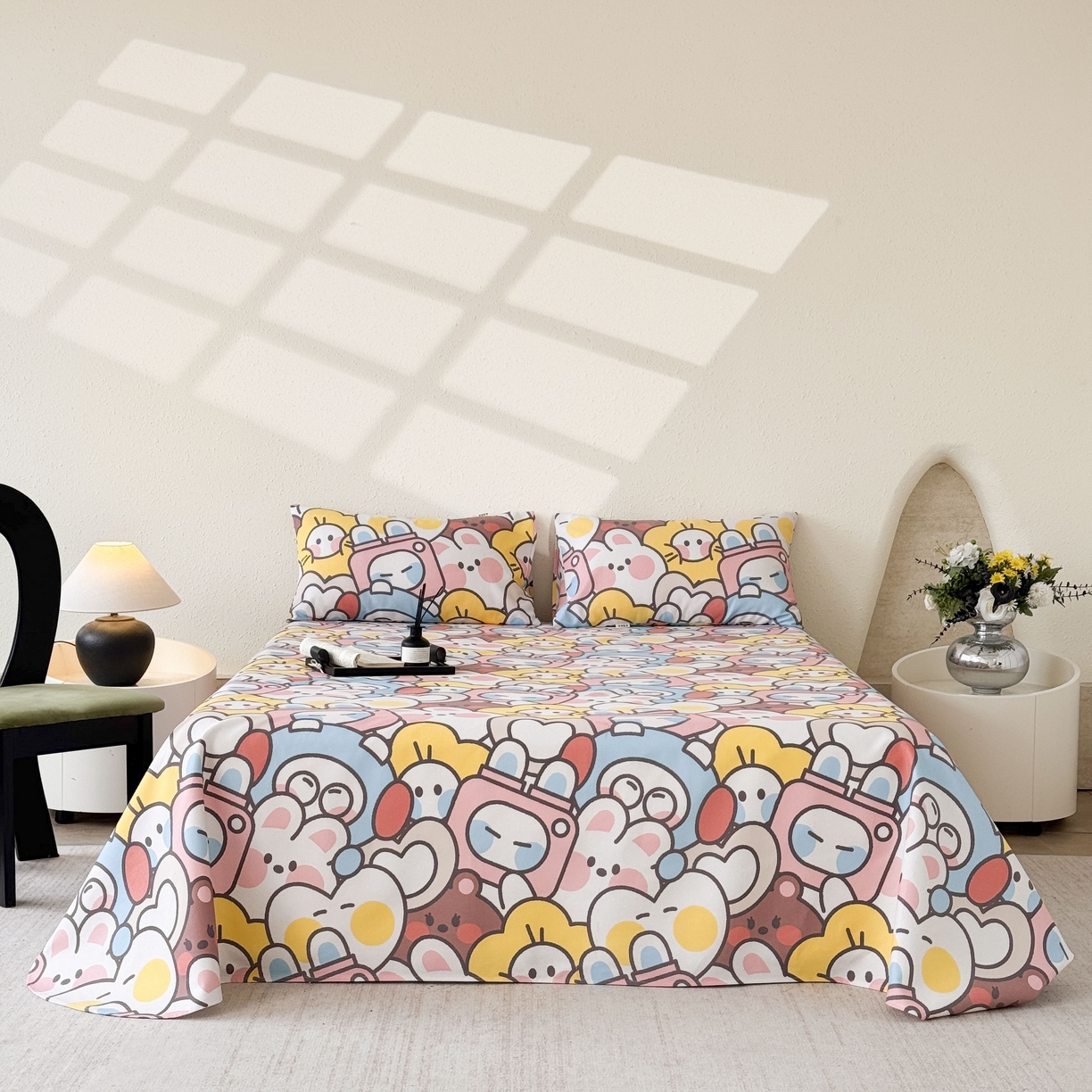 91家纺网 家纺一手货源 找家纺 （总）遇安家纺 2026年新款原棉老粗布凉席三件套