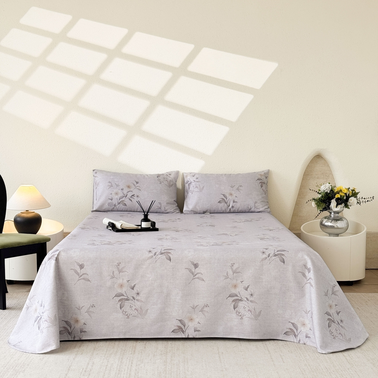 91家纺网 家纺一手货源 找家纺 （总）遇安家纺 2026年新款原棉老粗布凉席三件套