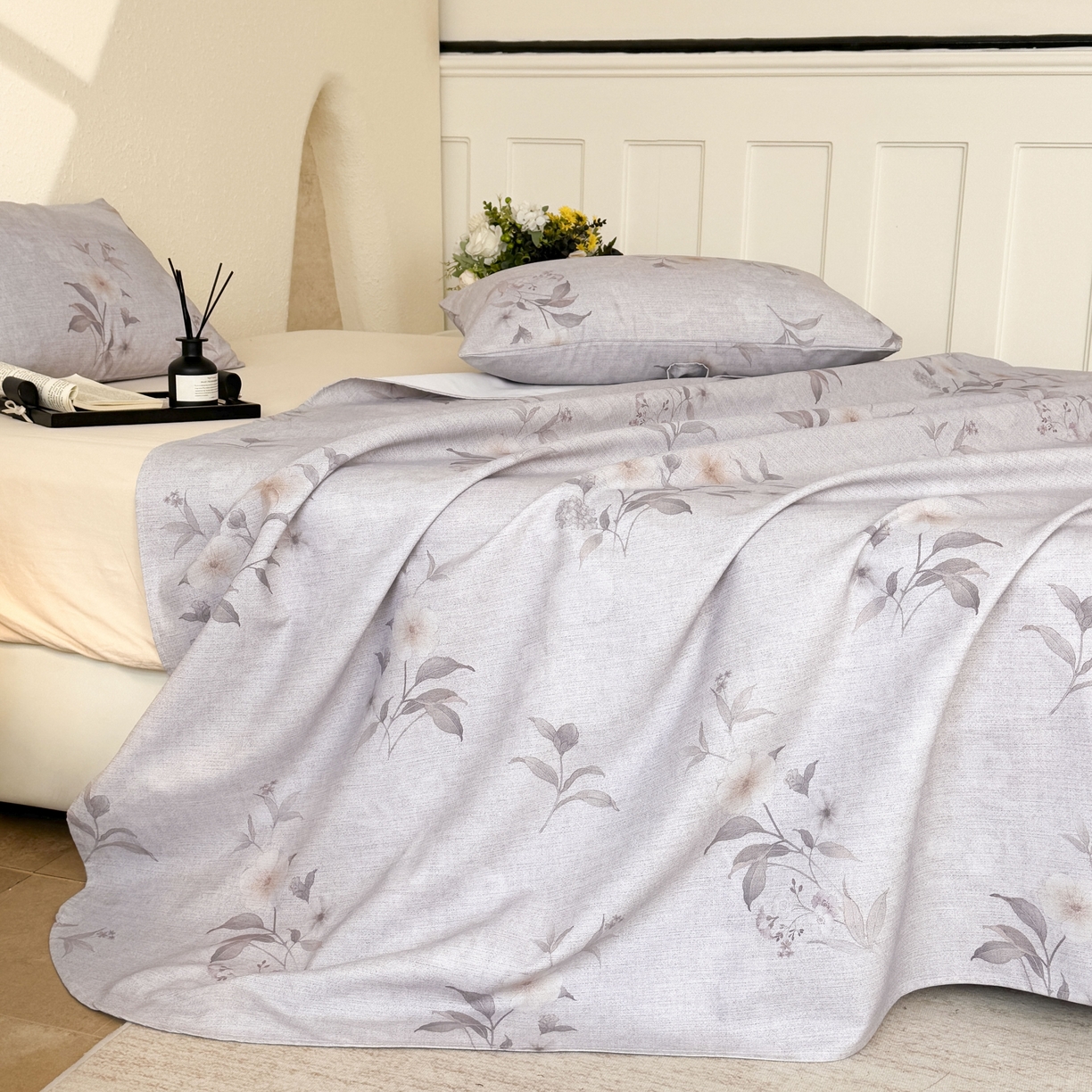 91家纺网 家纺一手货源 找家纺 （总）遇安家纺 2026年新款原棉老粗布凉席三件套