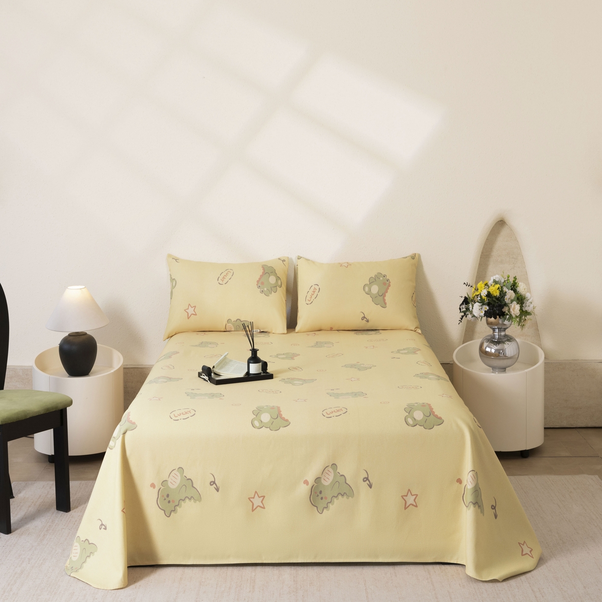 91家纺网 家纺一手货源 找家纺 遇安家纺 2026年新款原棉老粗布凉席三件套 龙宝