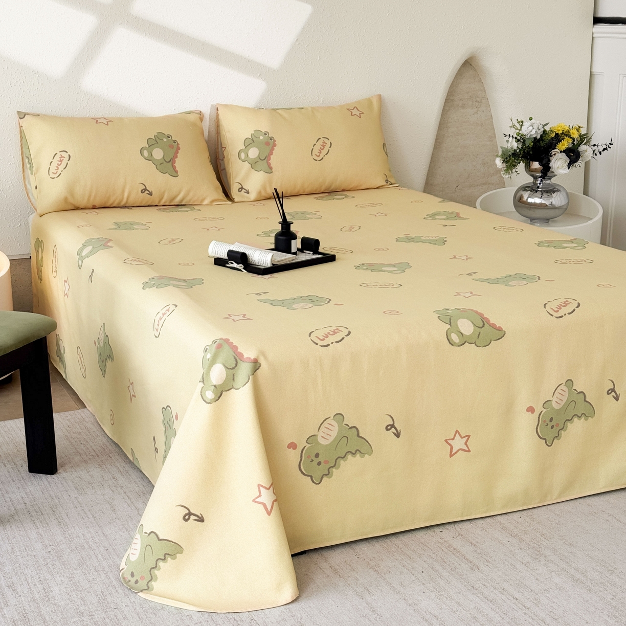 91家纺网 家纺一手货源 找家纺 遇安家纺 2026年新款原棉老粗布凉席三件套 龙宝