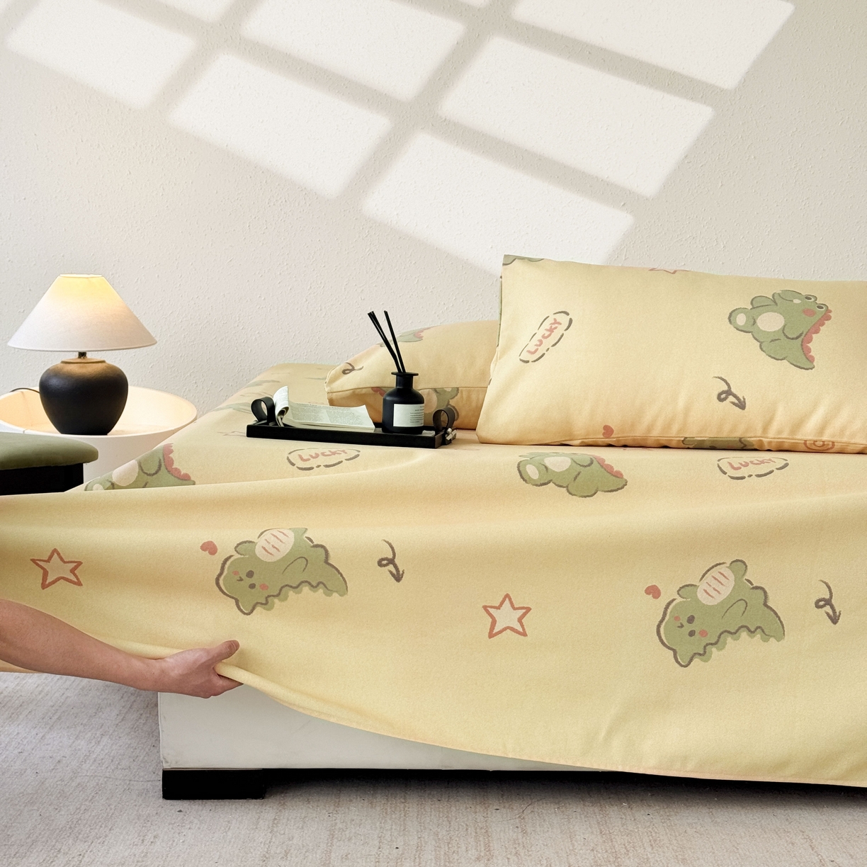 91家纺网 家纺一手货源 找家纺 遇安家纺 2026年新款原棉老粗布凉席三件套 龙宝