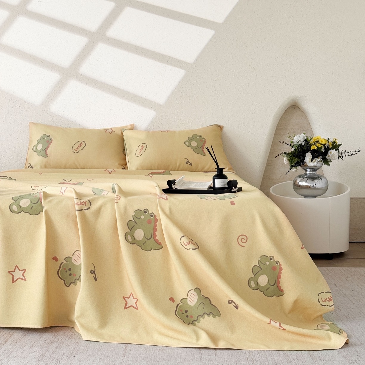 91家纺网 家纺一手货源 找家纺 遇安家纺 2026年新款原棉老粗布凉席三件套 龙宝