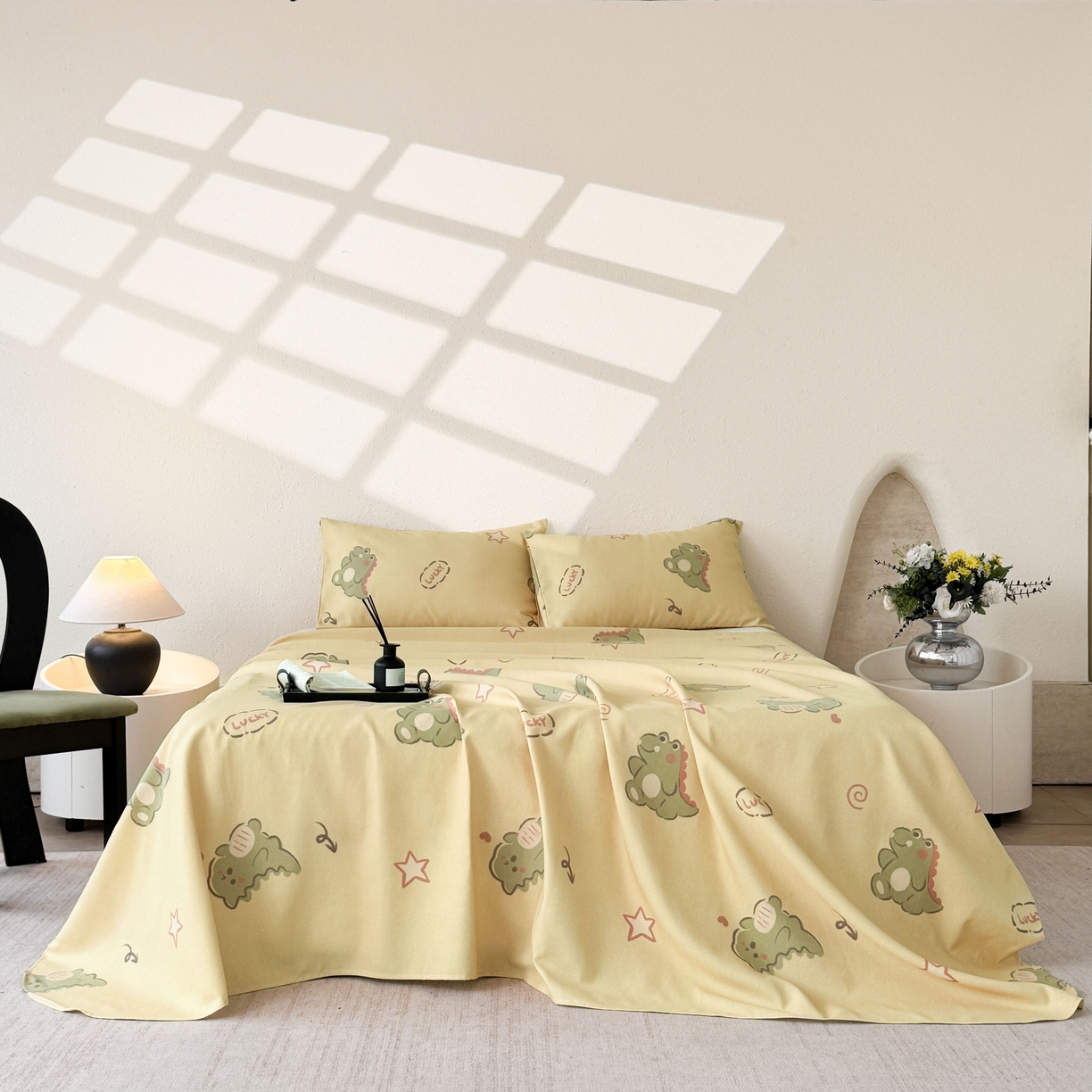 91家纺网 家纺一手货源 找家纺 遇安家纺 2026年新款原棉老粗布凉席三件套 龙宝