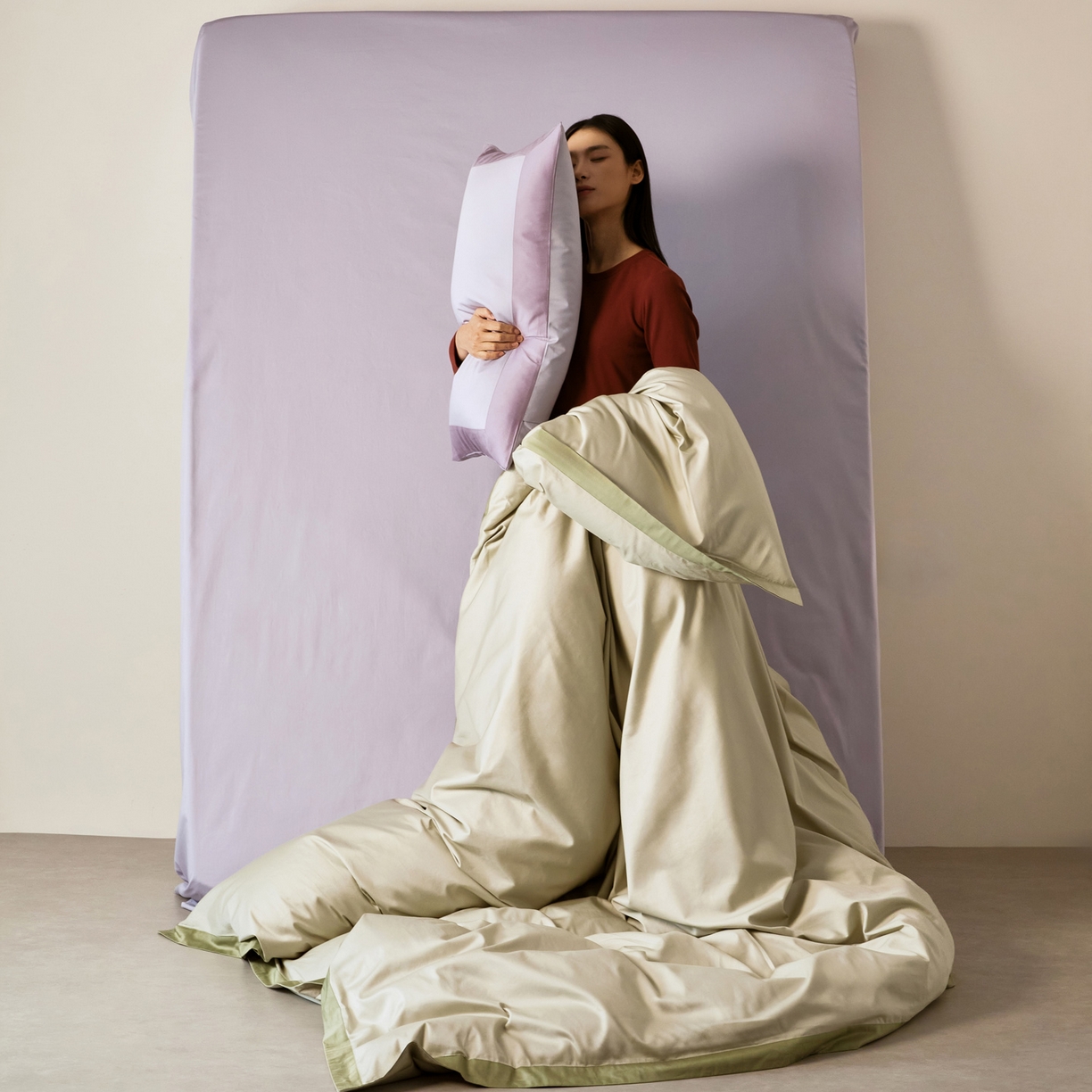 91家纺网 家纺一手货源 找家纺 （总）EH家居 2026新款轻奢长绒棉全棉纯棉四件套--流金岁月