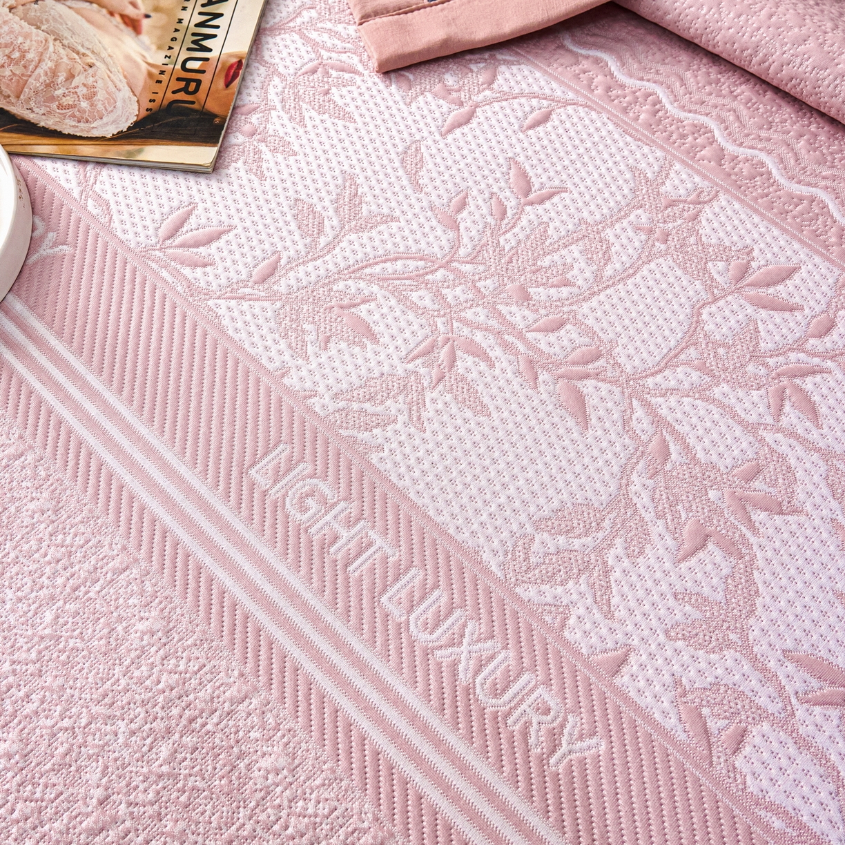 91家纺网 家纺一手货源 找家纺 （总）雅诗帛 2026新款提花PE凉感冰丝席三件套