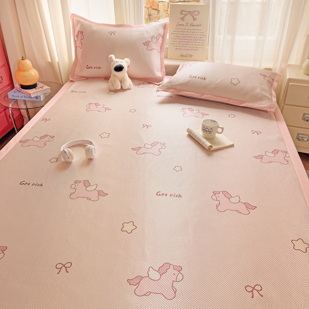 91家纺网 家纺一手货源 找家纺 （总）川悦生活 2026新款时尚数码印花冰藤席