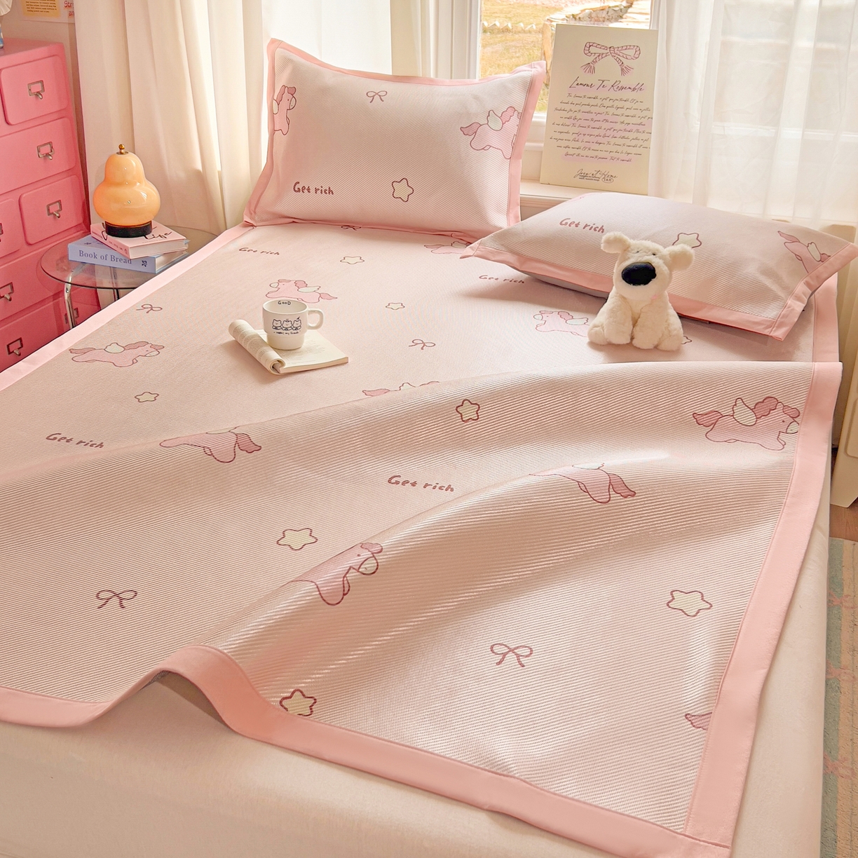 91家纺网 家纺一手货源 找家纺 （总）川悦生活 2026新款时尚数码印花冰藤席