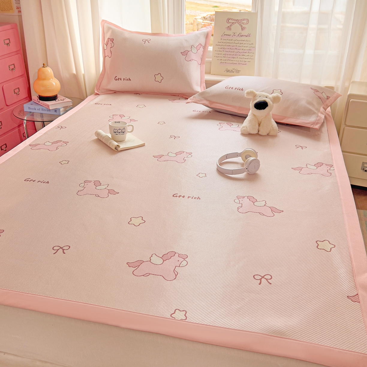 91家纺网 家纺一手货源 找家纺 （总）川悦生活 2026新款时尚数码印花冰藤席