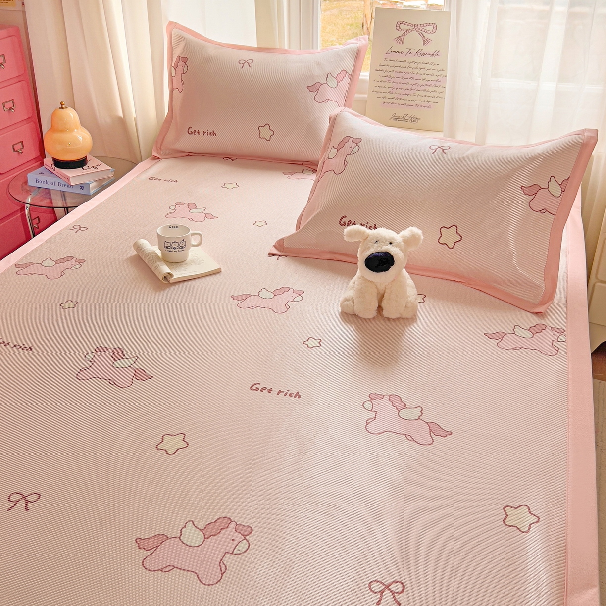 91家纺网 家纺一手货源 找家纺 （总）川悦生活 2026新款时尚数码印花冰藤席