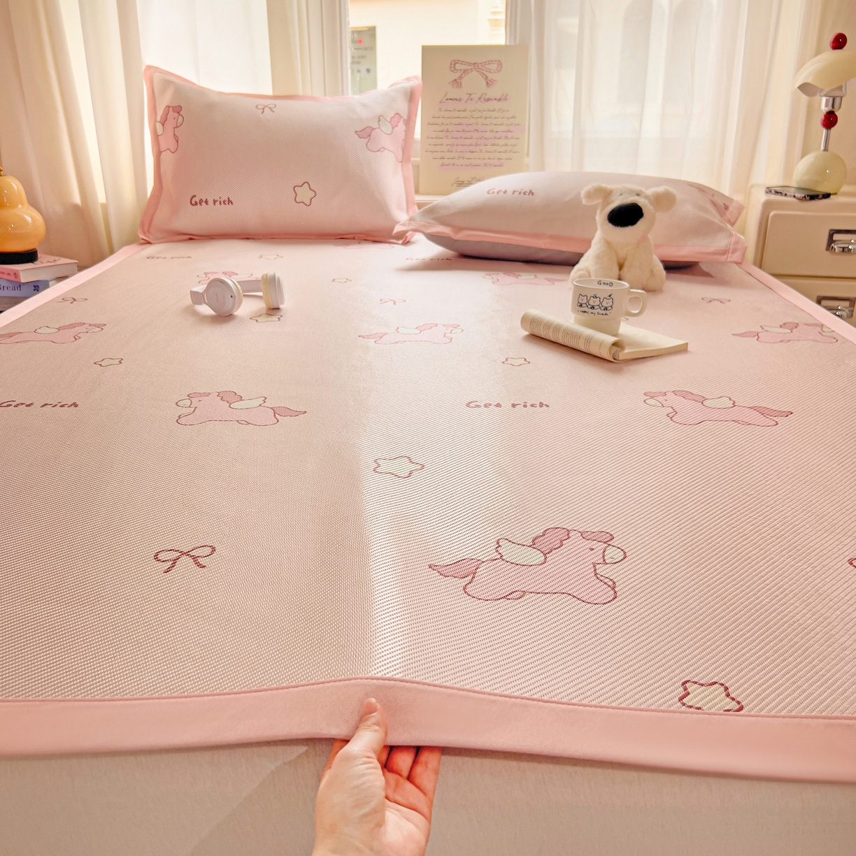 91家纺网 家纺一手货源 找家纺 （总）川悦生活 2026新款时尚数码印花冰藤席