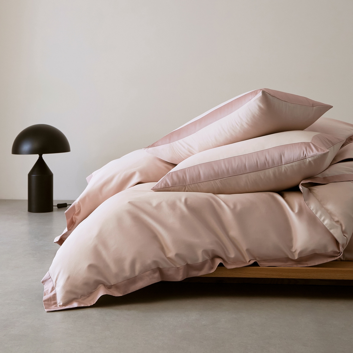 91家纺网 家纺一手货源 找家纺 EH家居 2026新款轻奢长绒棉全棉纯棉四件套--流金岁月 流金-冰莓粉