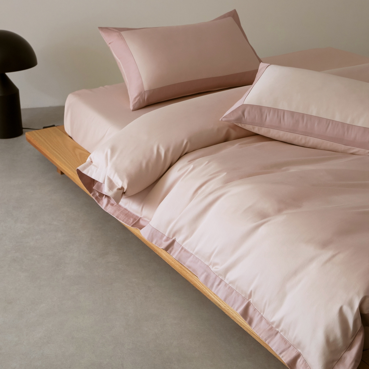 91家纺网 家纺一手货源 找家纺 EH家居 2026新款轻奢长绒棉全棉纯棉四件套--流金岁月 流金-冰莓粉