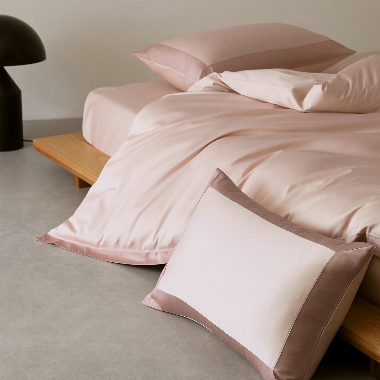 91家纺网 家纺一手货源 找家纺 EH家居 2026新款轻奢长绒棉全棉纯棉四件套--流金岁月 流金-冰莓粉