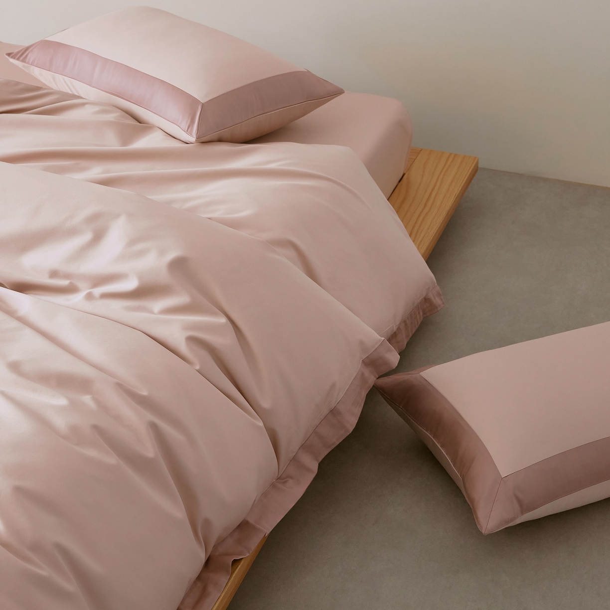 91家纺网 家纺一手货源 找家纺 EH家居 2026新款轻奢长绒棉全棉纯棉四件套--流金岁月 流金-冰莓粉