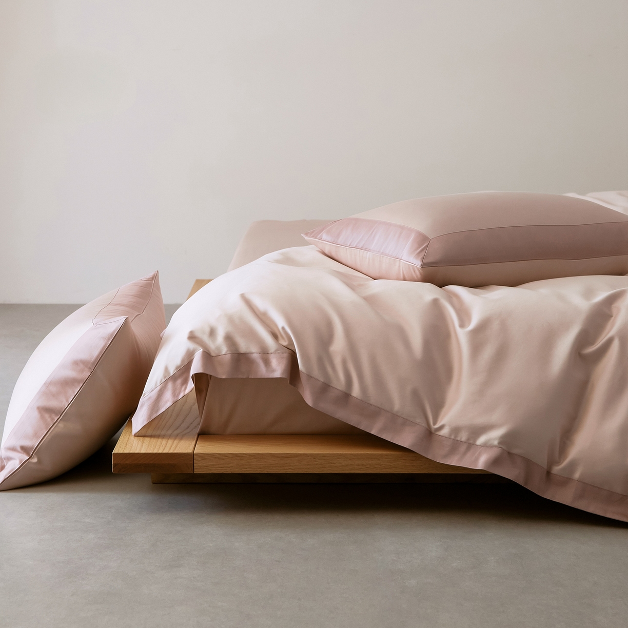 91家纺网 家纺一手货源 找家纺 EH家居 2026新款轻奢长绒棉全棉纯棉四件套--流金岁月 流金-冰莓粉