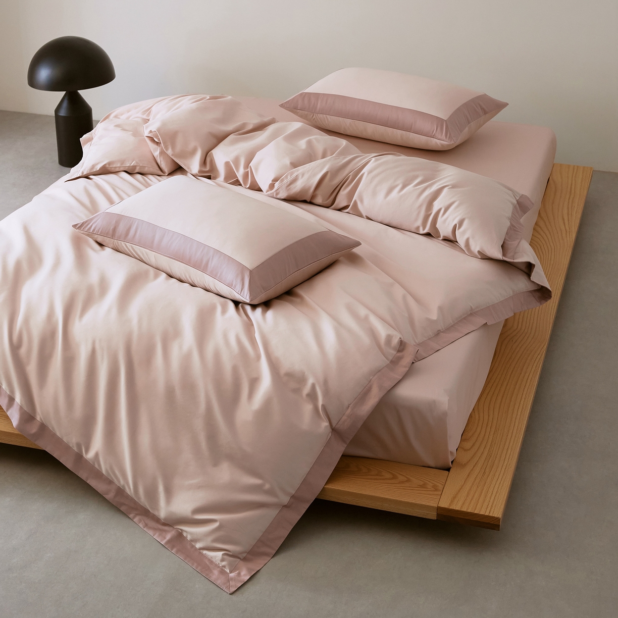 91家纺网 家纺一手货源 找家纺 EH家居 2026新款轻奢长绒棉全棉纯棉四件套--流金岁月 流金-冰莓粉