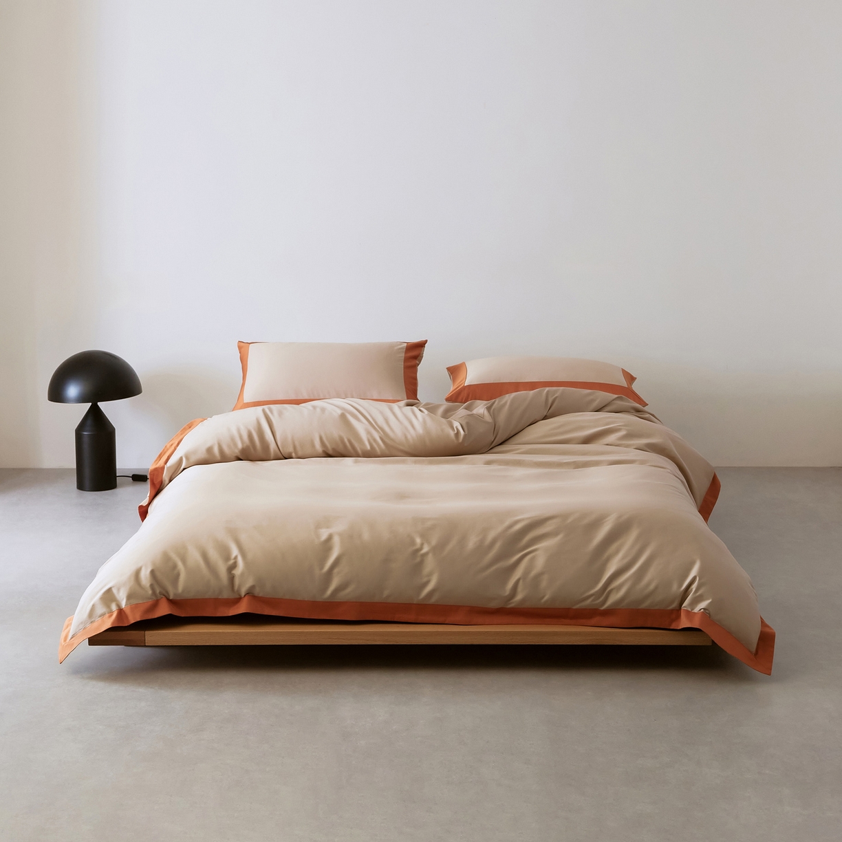 91家纺网 家纺一手货源 找家纺 EH家居 2026新款轻奢长绒棉全棉纯棉四件套--流金岁月 流金-暖橙