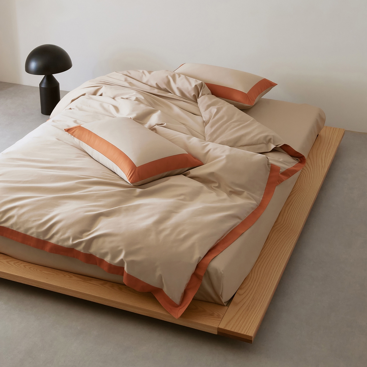 91家纺网 家纺一手货源 找家纺 EH家居 2026新款轻奢长绒棉全棉纯棉四件套--流金岁月 流金-暖橙