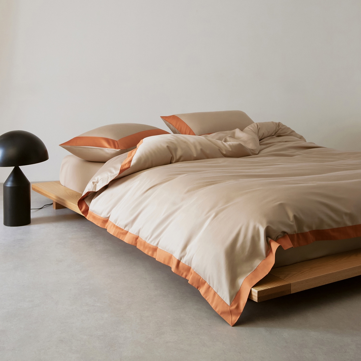 91家纺网 家纺一手货源 找家纺 EH家居 2026新款轻奢长绒棉全棉纯棉四件套--流金岁月 流金-暖橙