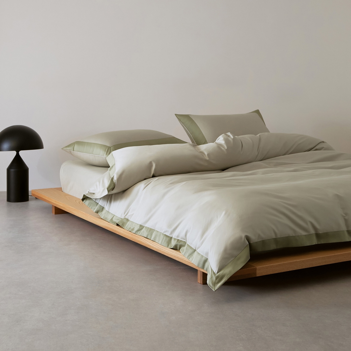 91家纺网 家纺一手货源 找家纺 EH家居 2026新款轻奢长绒棉全棉纯棉四件套--流金岁月 流金-柔青色