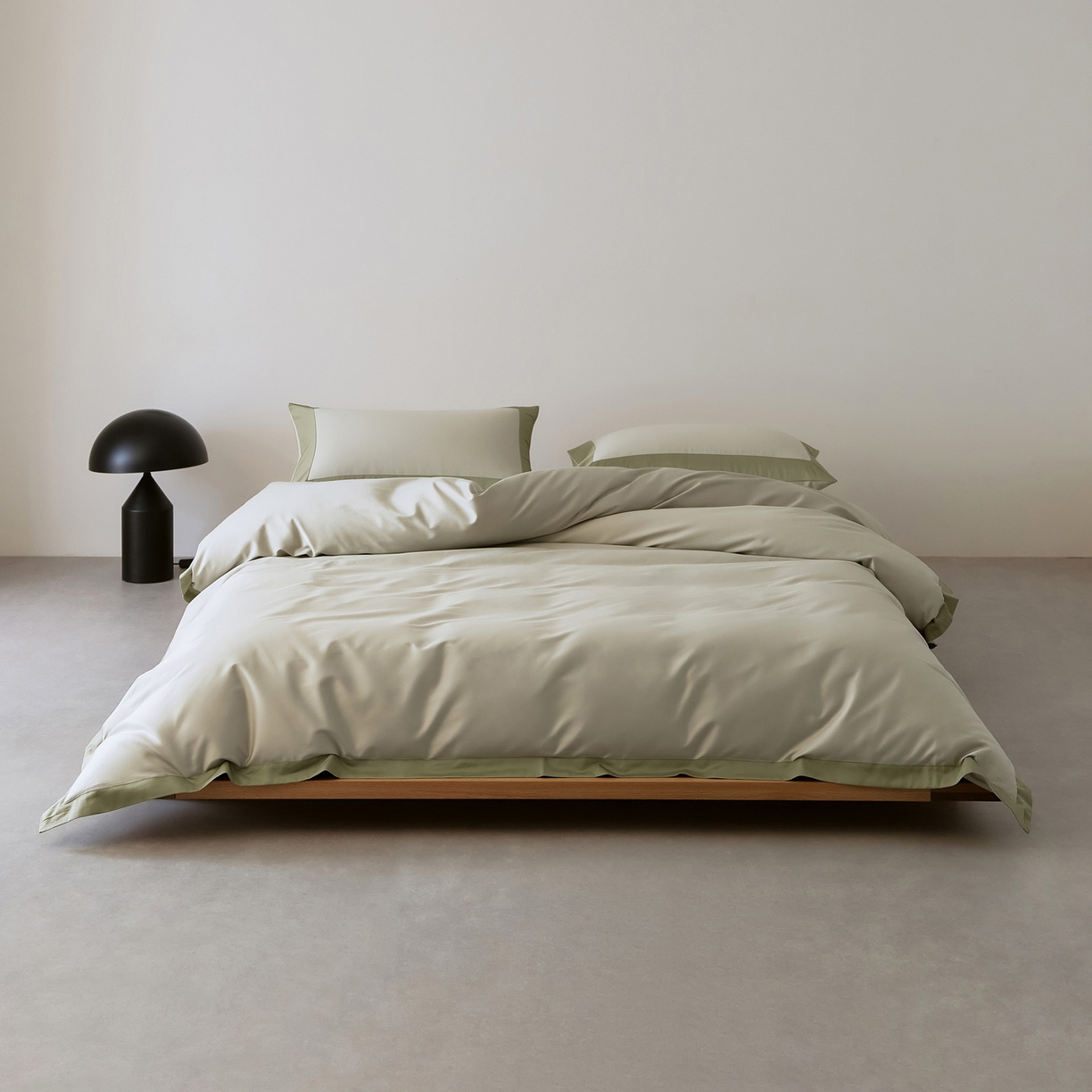 91家纺网 家纺一手货源 找家纺 EH家居 2026新款轻奢长绒棉全棉纯棉四件套--流金岁月 流金-柔青色