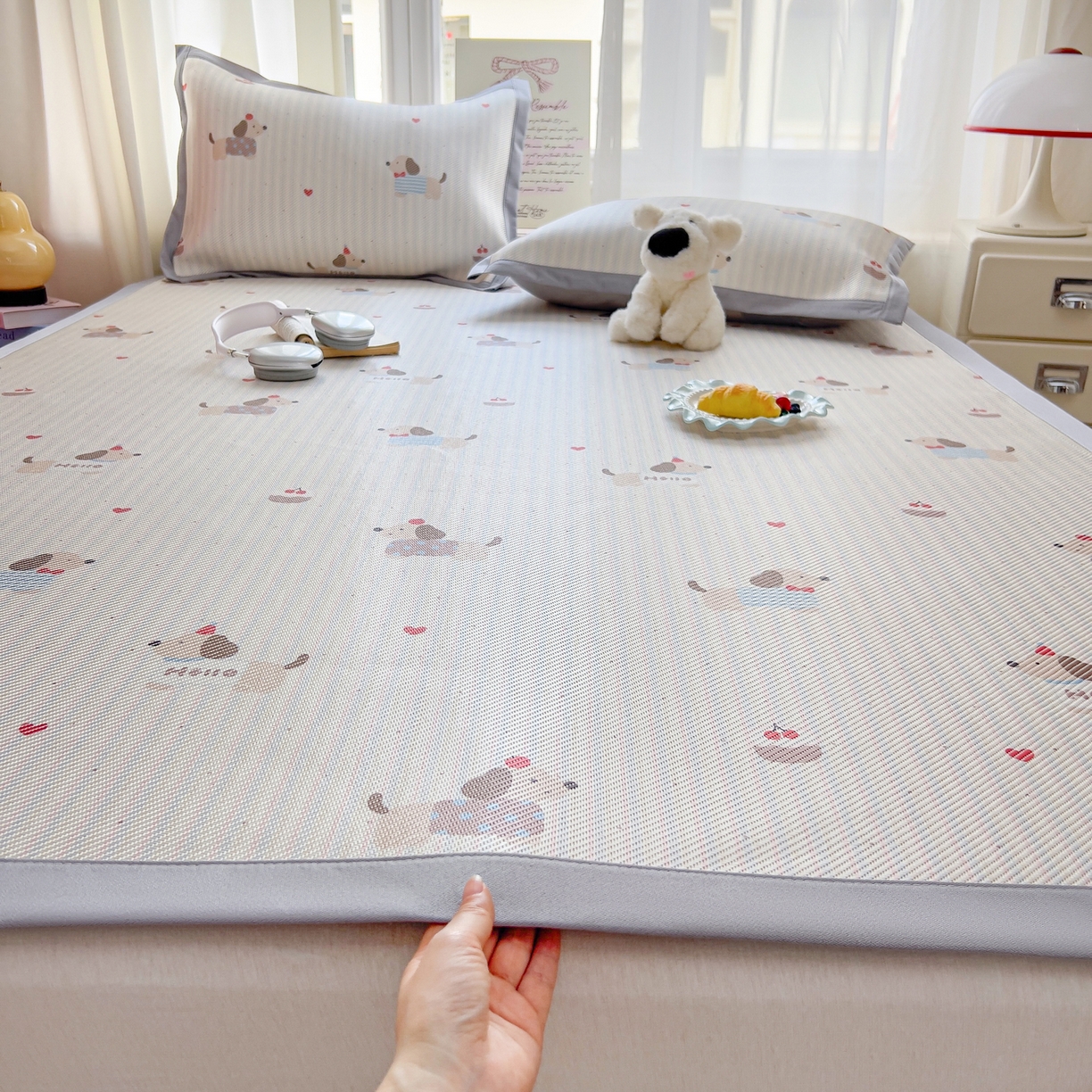 91家纺网 家纺一手货源 找家纺 （总）川悦生活 2026新款时尚数码印花冰藤席