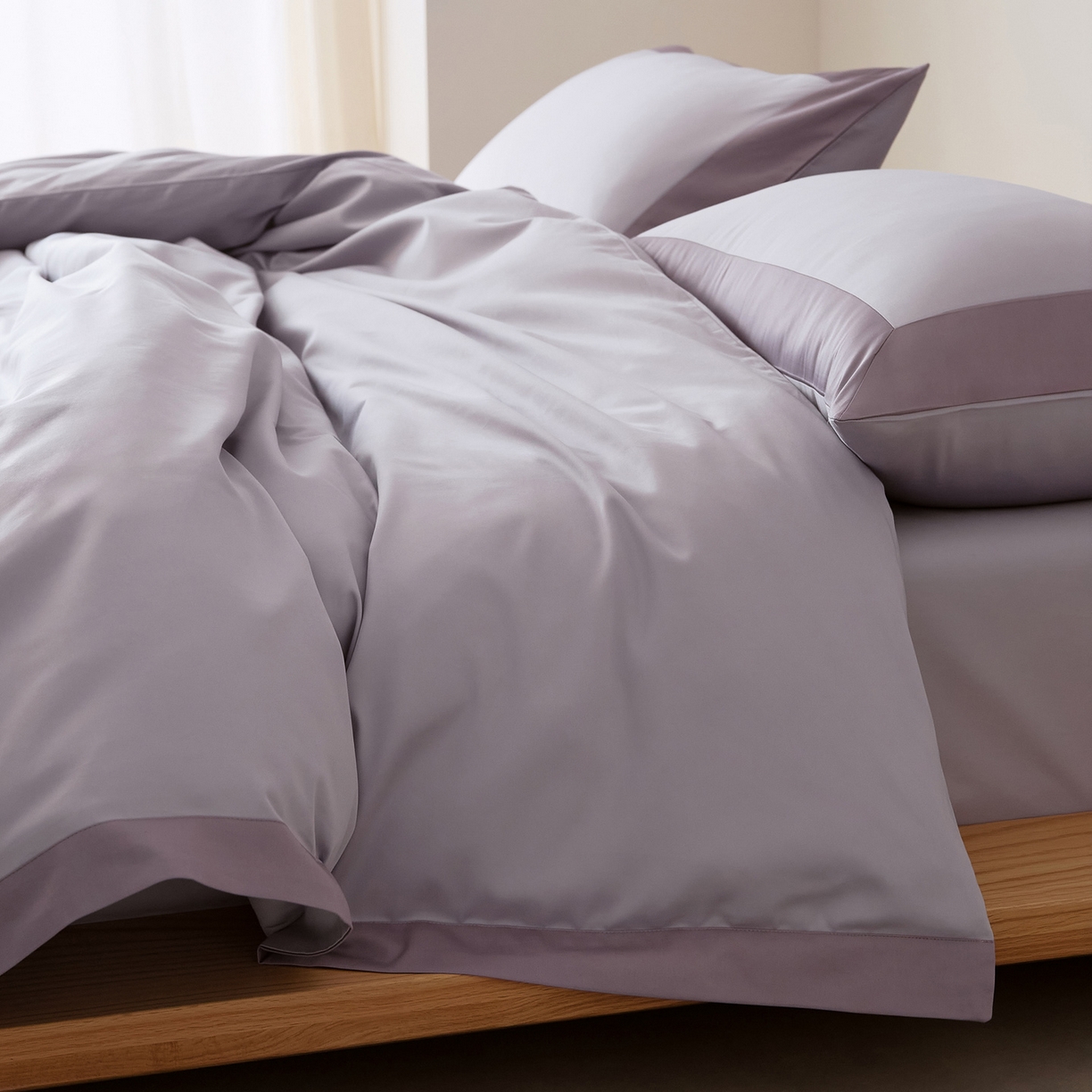 91家纺网 家纺一手货源 找家纺 EH家居 2026新款轻奢长绒棉全棉纯棉四件套--流金岁月 流金-沙溪紫