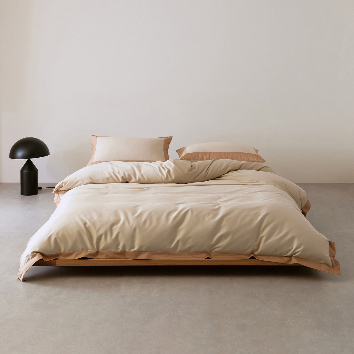 91家纺网 家纺一手货源 找家纺 EH家居 2026新款轻奢长绒棉全棉纯棉四件套--流金岁月 流金-香槟杏