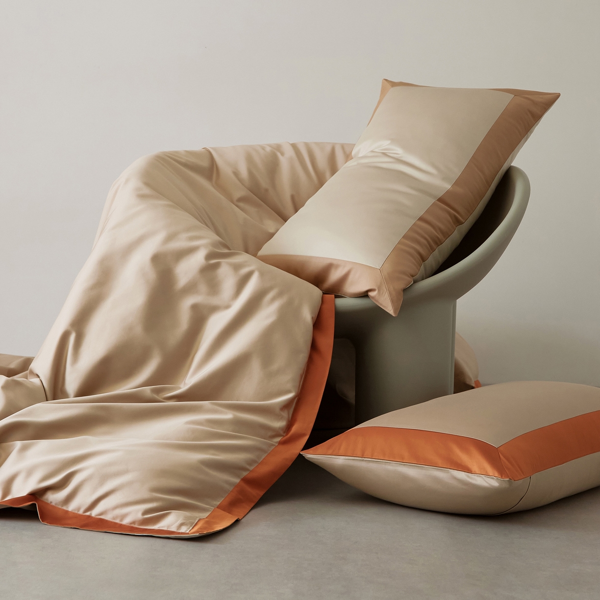 91家纺网 家纺一手货源 找家纺 EH家居 2026新款轻奢长绒棉全棉纯棉四件套--流金岁月 组合图仅供展示-不可下单