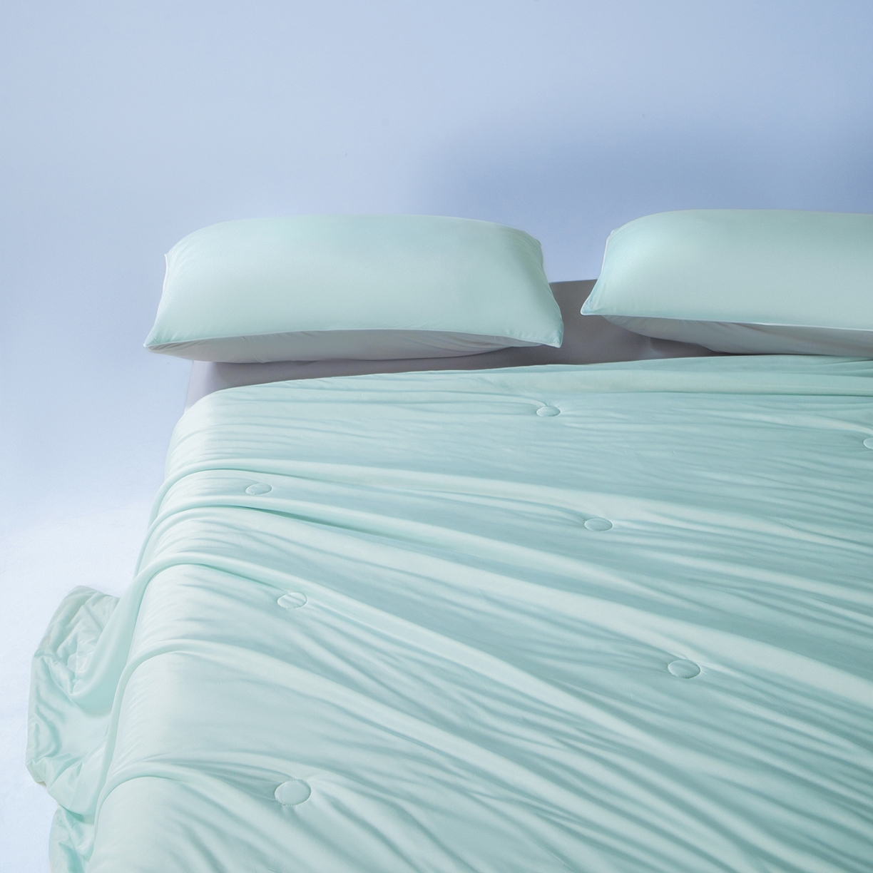 91家纺网 家纺一手货源 找家纺 （总）寐眠 2026新款凉感纯色双拼夏被夏凉被空调被-风格一