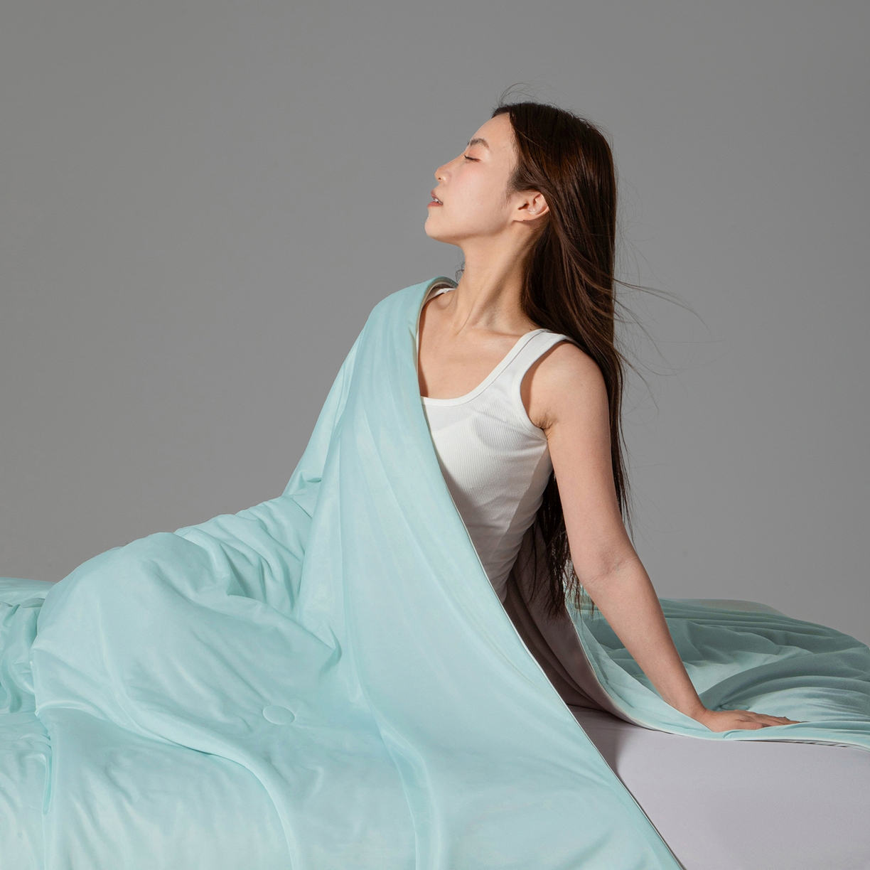 91家纺网 家纺一手货源 找家纺 （总）寐眠 2026新款凉感纯色双拼夏被夏凉被空调被-风格一