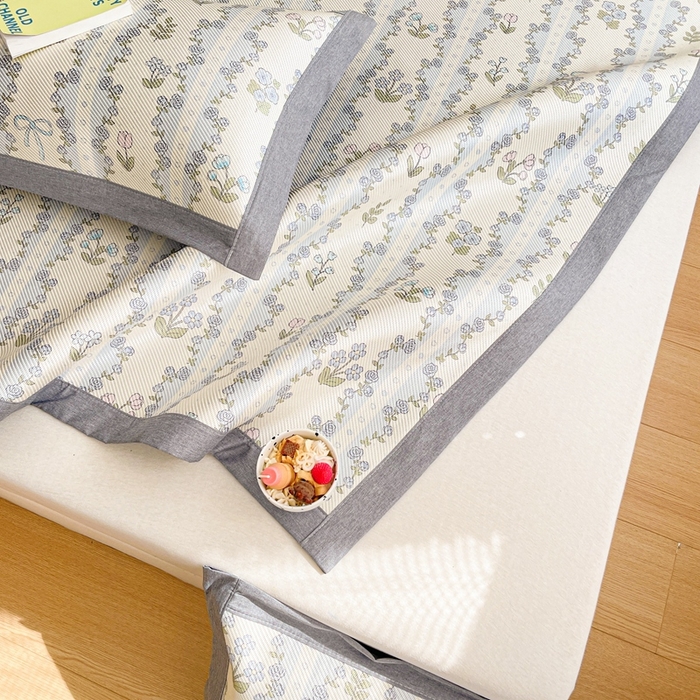 91家纺网 家纺一手货源 找家纺 川悦生活 2026新款时尚数码印花冰藤席 布达春语