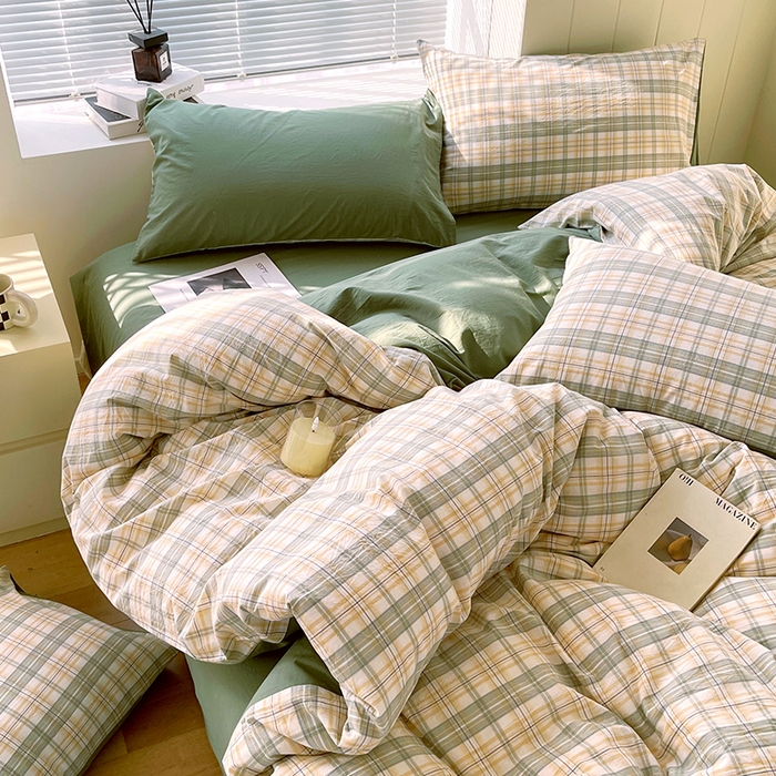 91家纺网 家纺一手货源 找家纺 （总）春皖家纺 2026春夏新款全棉纯棉水洗棉四件套