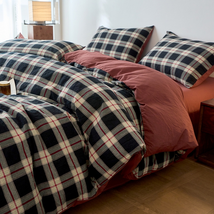 春皖家纺 2026春夏新款全棉纯棉水洗棉四件套 赫槿