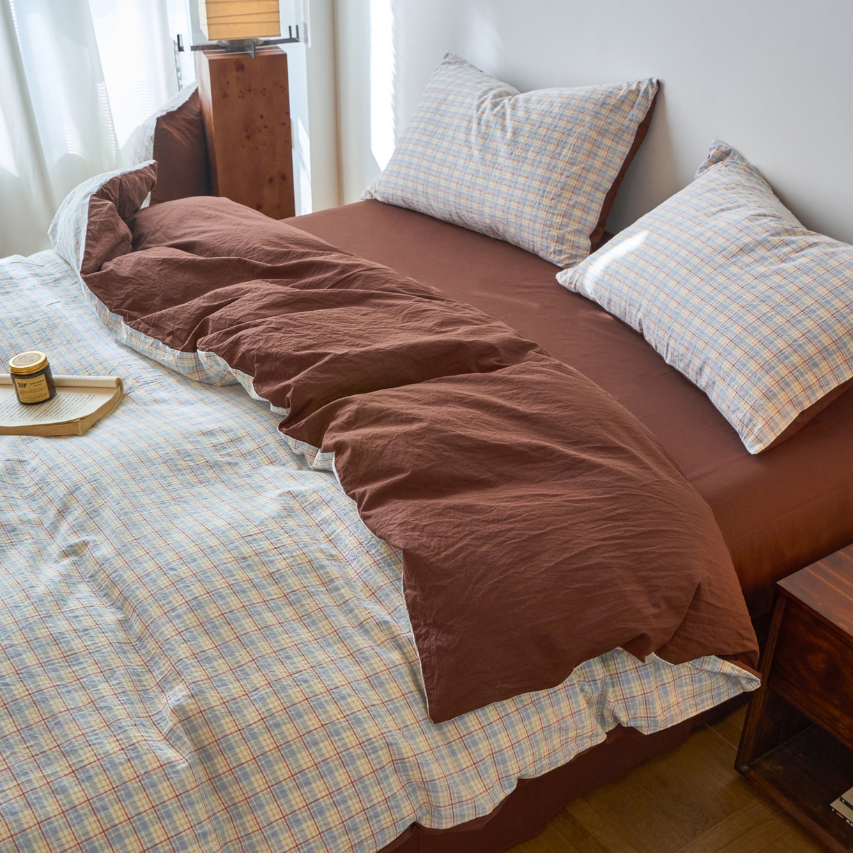 91家纺网 家纺一手货源 找家纺 春皖家纺 2026春夏新款全棉纯棉水洗棉四件套 春风格