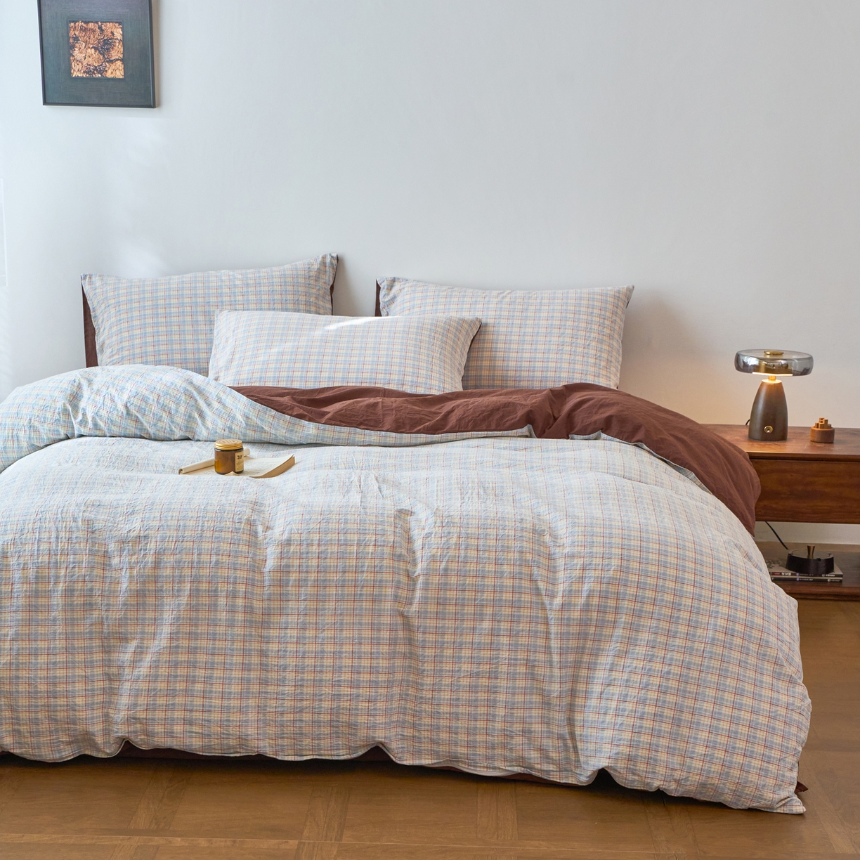 91家纺网 家纺一手货源 找家纺 春皖家纺 2026春夏新款全棉纯棉水洗棉四件套 春风格