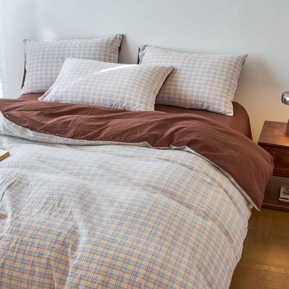 91家纺网 家纺一手货源 找家纺 春皖家纺 2026春夏新款全棉纯棉水洗棉四件套 春风格