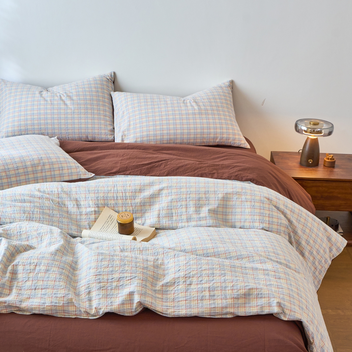 91家纺网 家纺一手货源 找家纺 春皖家纺 2026春夏新款全棉纯棉水洗棉四件套 春风格