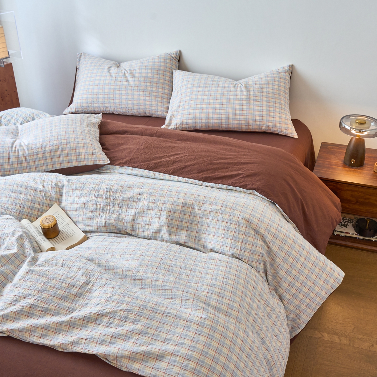 91家纺网 家纺一手货源 找家纺 春皖家纺 2026春夏新款全棉纯棉水洗棉四件套 春风格