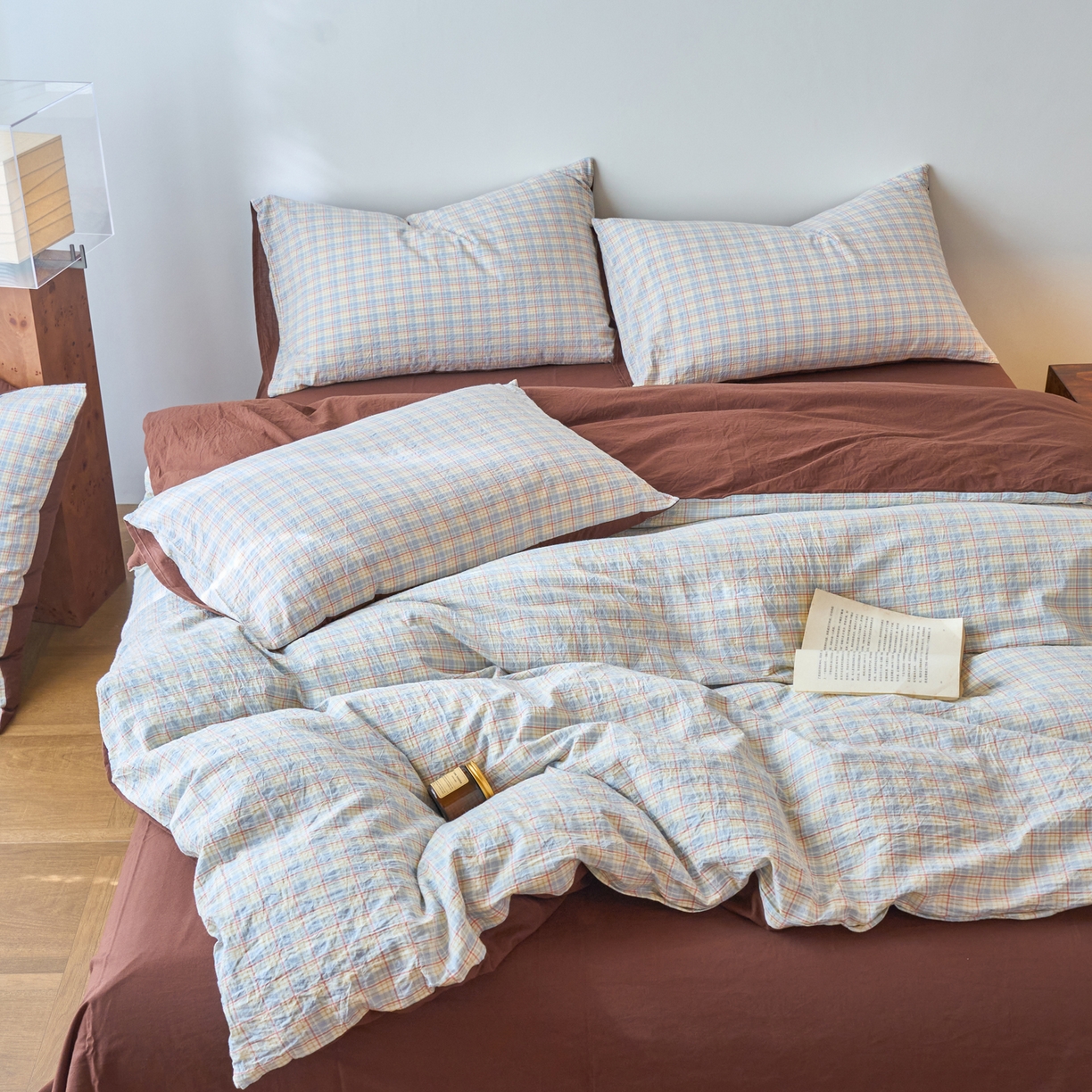 91家纺网 家纺一手货源 找家纺 春皖家纺 2026春夏新款全棉纯棉水洗棉四件套 春风格