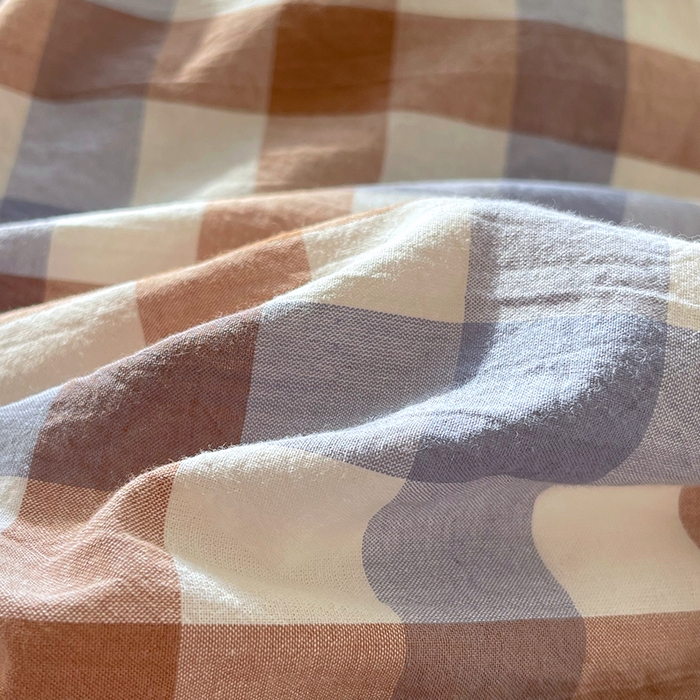 91家纺网 家纺一手货源 找家纺 春皖家纺 2026春夏新款全棉纯棉水洗棉四件套 翠竹-彩格