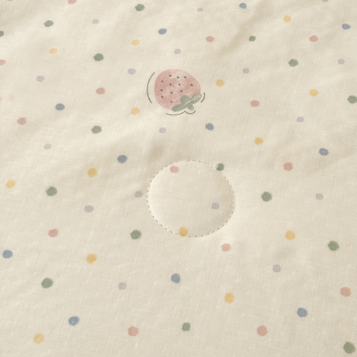 91家纺网 家纺一手货源 找家纺 爱她美家纺 2026新款A类全棉有氧双层纱大豆夏被夏凉被空调被四件套 草莓点点