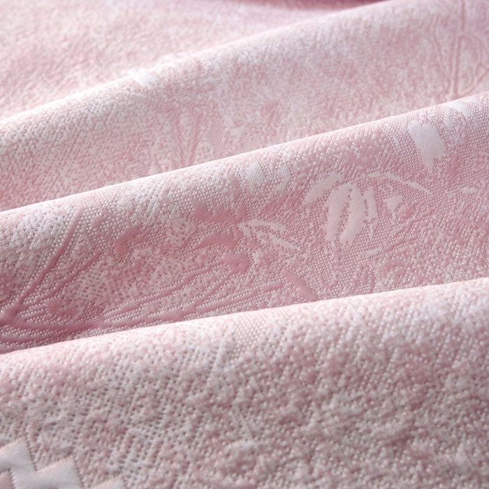 91家纺网 家纺一手货源 找家纺 雅诗帛 2026新款提花PE凉感冰丝席三件套 木兰-直角粉