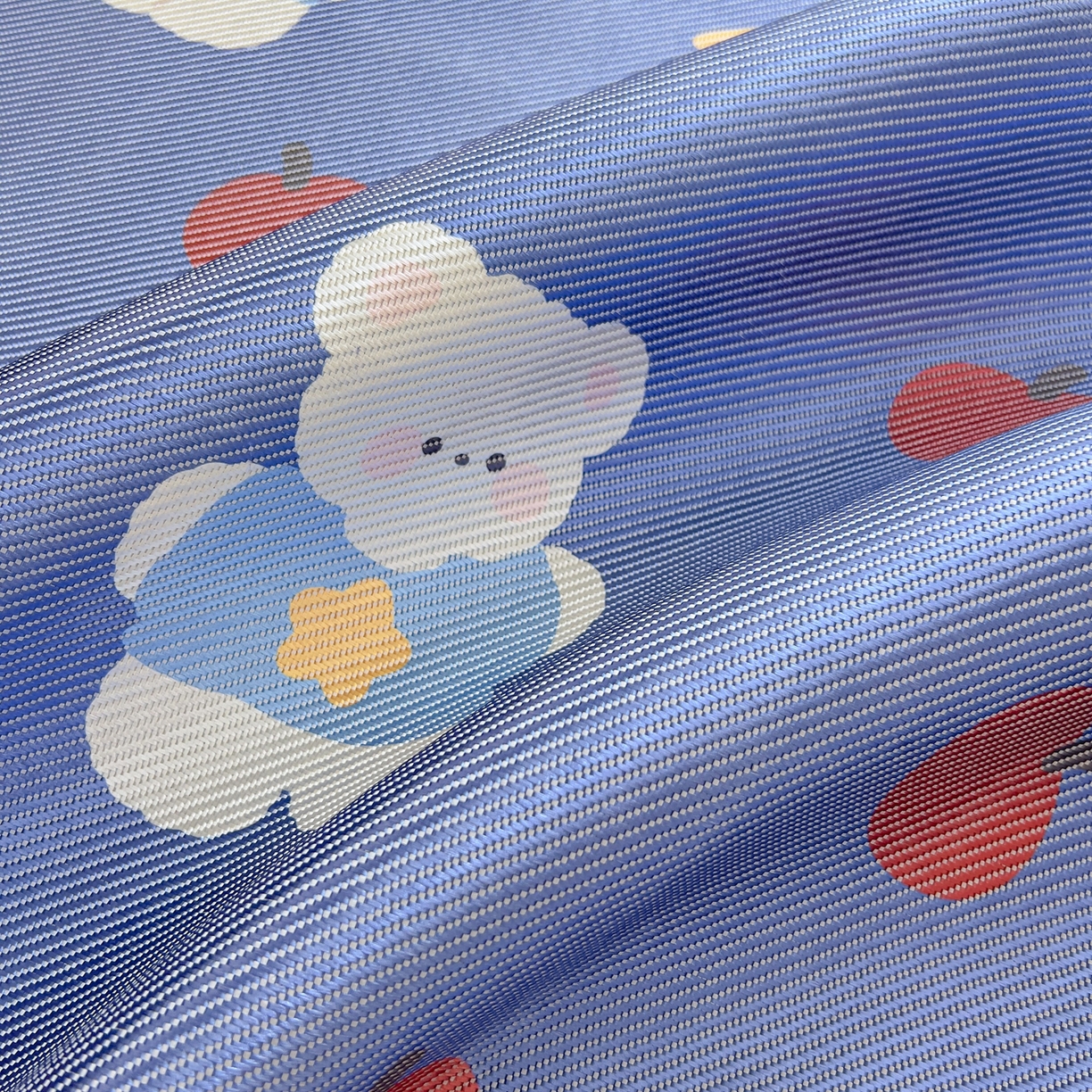 91家纺网 家纺一手货源 找家纺 川悦生活 2026新款时尚数码印花冰藤席 果果小熊