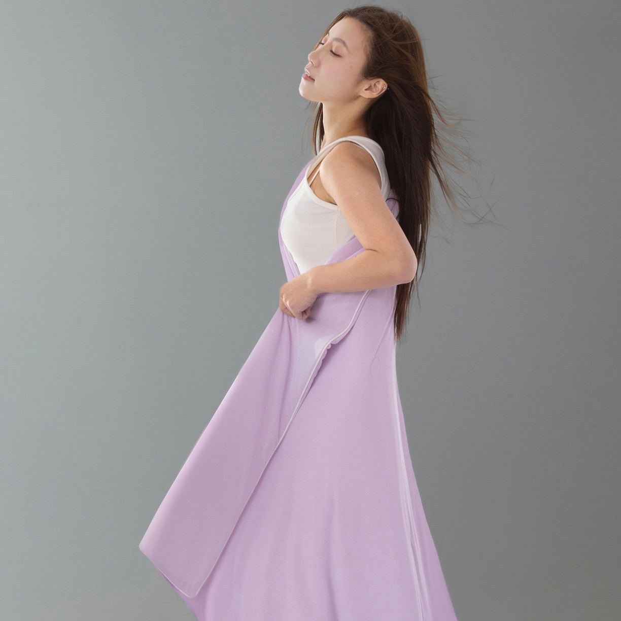 91家纺网 家纺一手货源 找家纺 寐眠 2026新款凉感纯色双拼夏被夏凉被空调被-风格一 葡萄冰酪