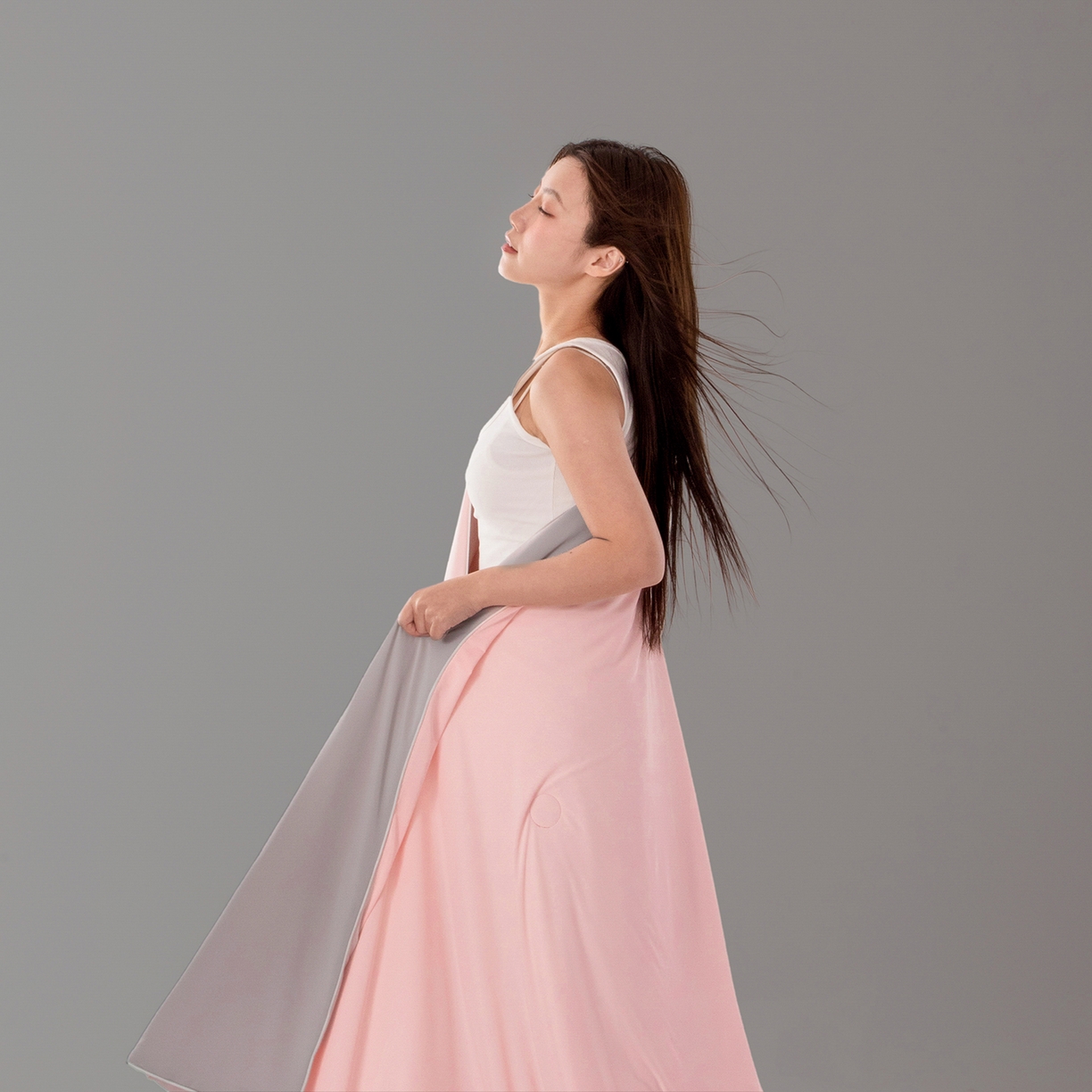 91家纺网 家纺一手货源 找家纺 寐眠 2026新款凉感纯色双拼夏被夏凉被空调被-风格一 桃桃凉夏