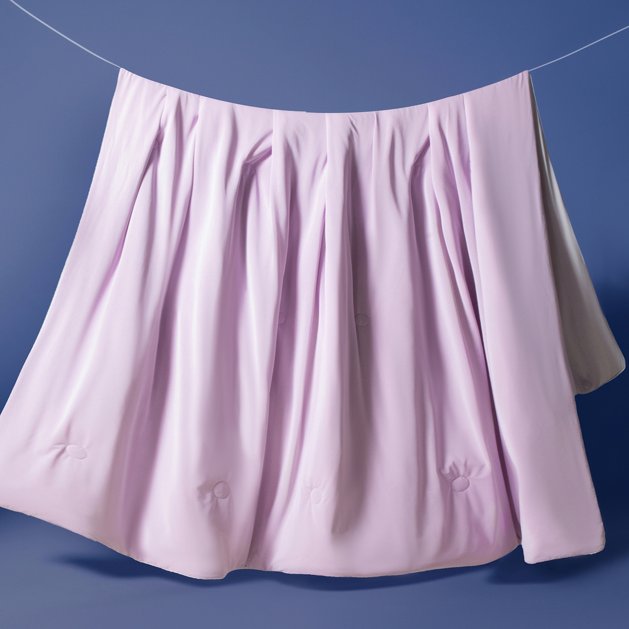 91家纺网 家纺一手货源 找家纺 寐眠 2026新款凉感纯色双拼夏被夏凉被空调被-风格一 紫芋冰絮