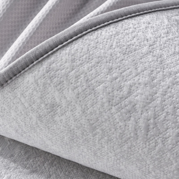 91家纺网 家纺一手货源 找家纺 雅诗帛 2026新款提花PE凉感冰丝席三件套 木兰-床笠灰